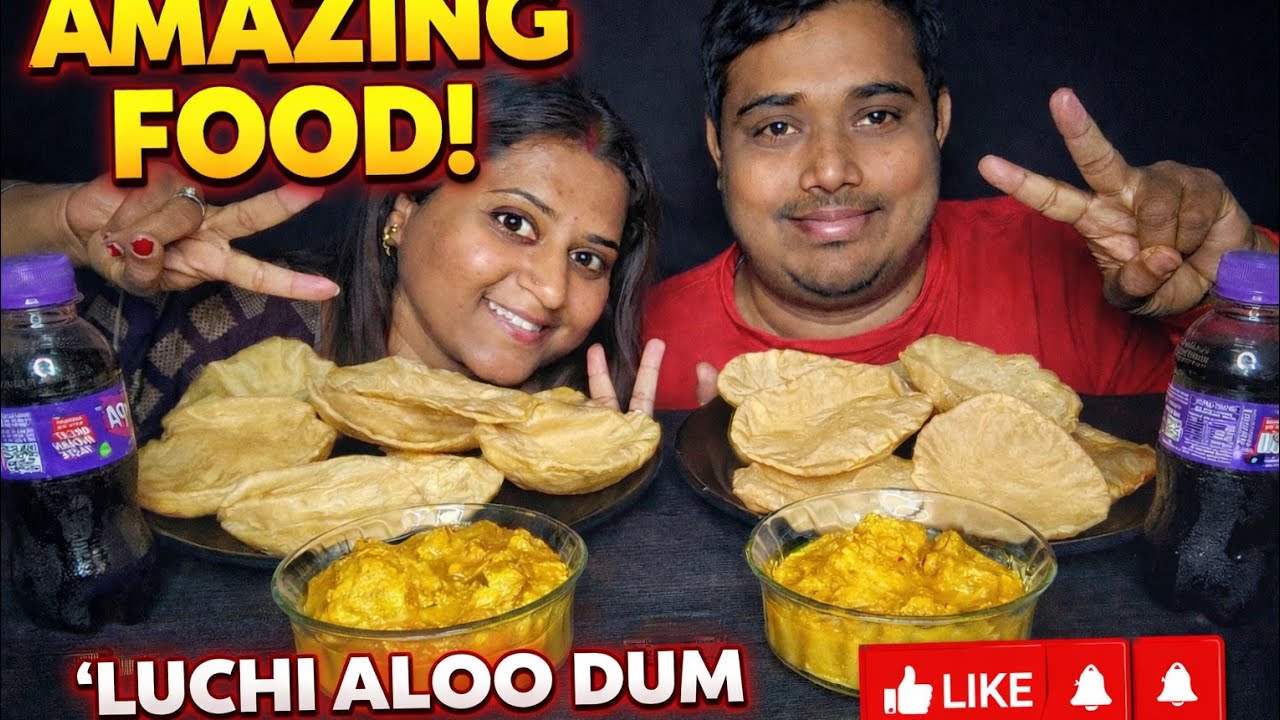 CHALLENGE!! Eating lots of puri, dum aloo, cold drink 🍻 (@RaazRaniEntertainment)
