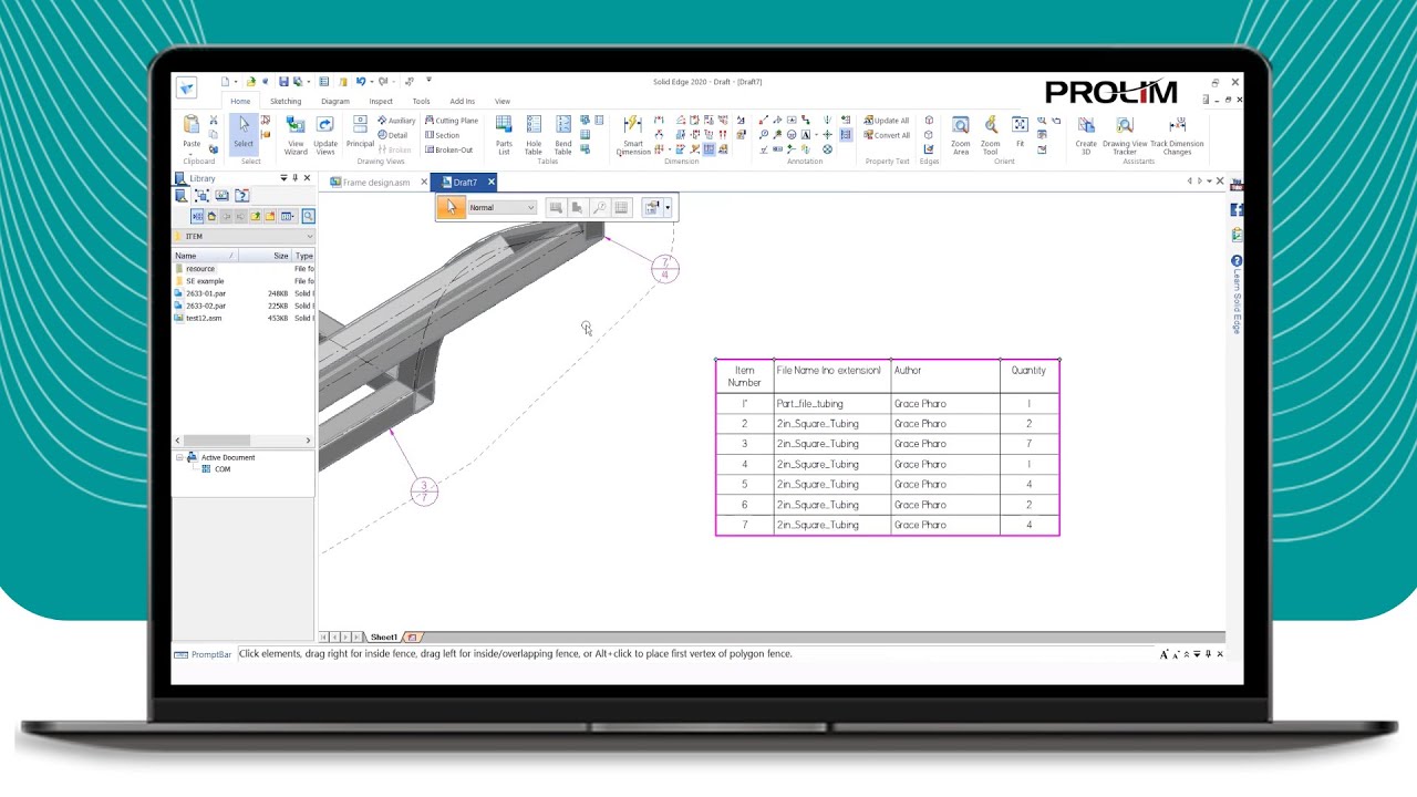How Can Frame Design in Solid Edge Boost Projects? - Tutorial - PROLIM Webinar