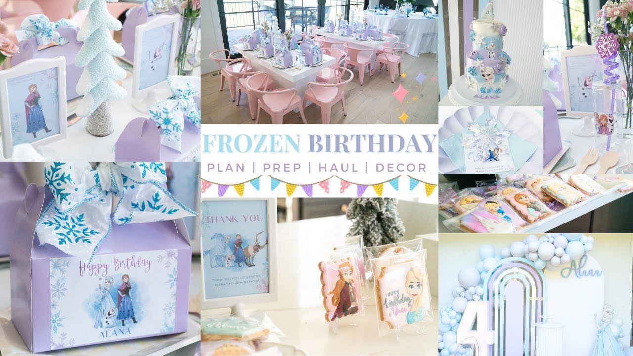 ✨ Ultimate Frozen Birthday Party Prep: Haul, DIY, and amazing Decorations! ❄️ How to decorate