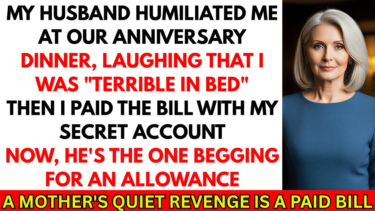 My Husband Humiliated Me at Our Anniversary Dinner—Then the Bill Changed Everything...