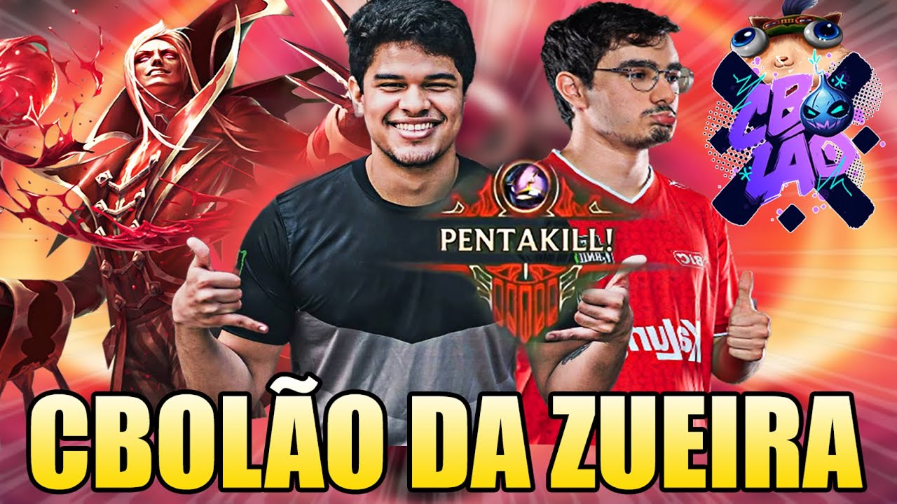 MONO CHAMPIONS fazendo MÁGICA, AYEL mitando e PENTAKILL do GUIGO - CBOLÃO DA ZUEIRA