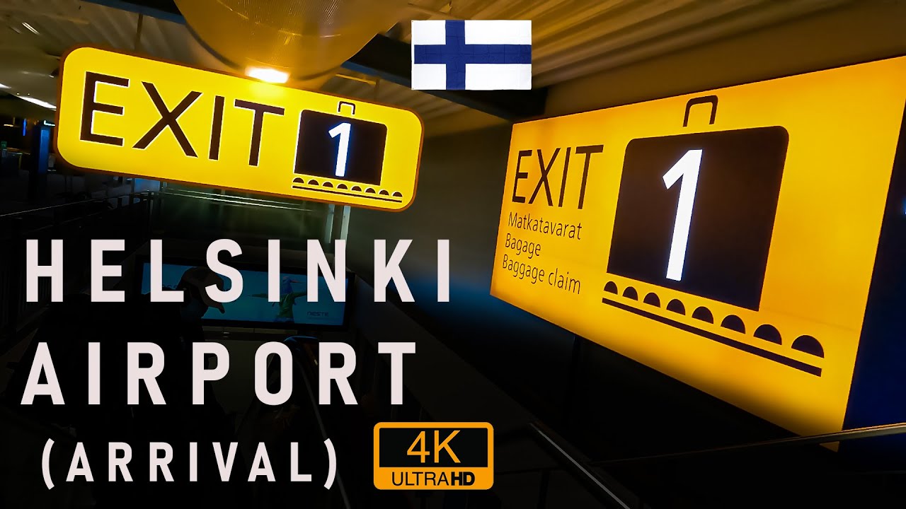 Helsinki Airport 🇫🇮 Arrival Walking Tour  [4K]