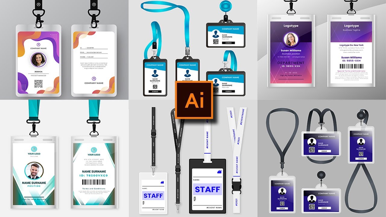 Realistic Identity Card Stationery Pack Download In Illustrator Files |Sheri Sk|