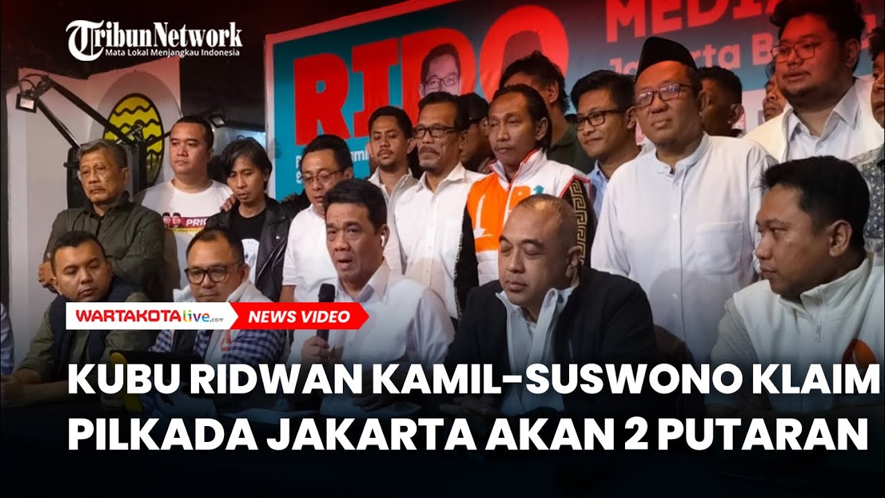 Kubu Ridwan Kamil-Suswono Klaim Pilkada Jakarta 2024 Akan 2 Putaran,