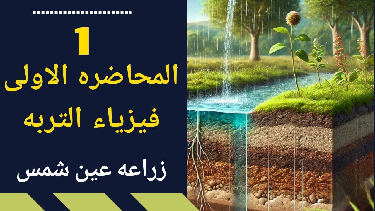 شرح المحاضرة الخامسة أساسيات أراضي ومياه
