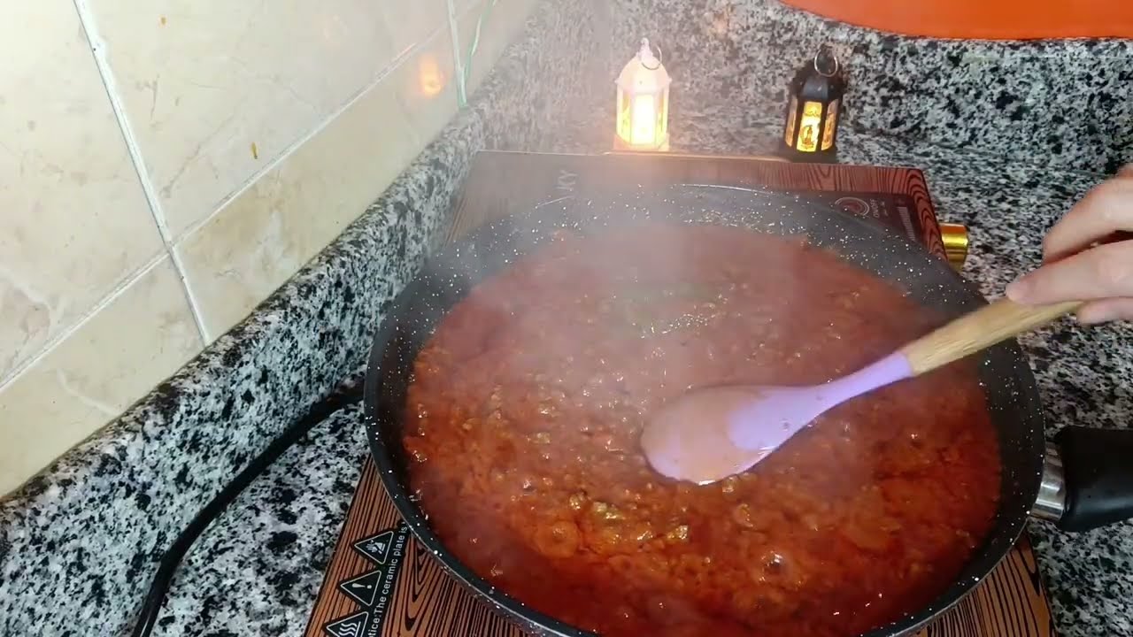 تجهيزات رمضان 🌛 المكرونه الغرقانه بالصلصه 