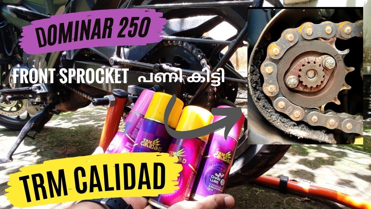 DOMINAR 250 CHAIN CLEANING AND LUBRICATION | അടിപൊളി Chain Lube |
