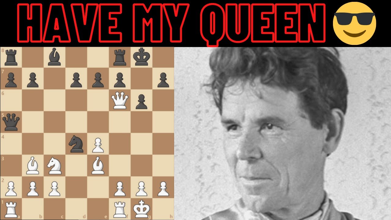 The Greatest Queen Sacrifice in Chess History - REMASTERED!
