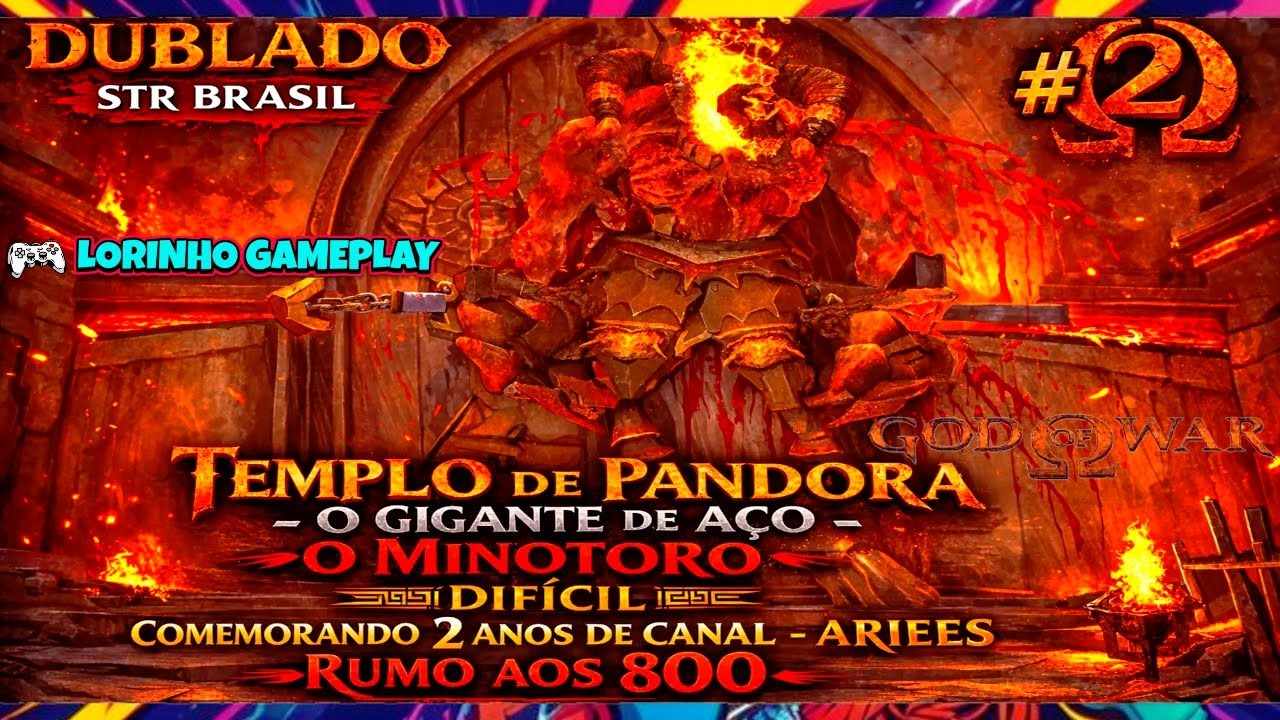 🔴 God of War Dublado STR Brasil - Jogando no PCSX2, Desafio Pagou=Reseta por LorinhoGameplay 🔴