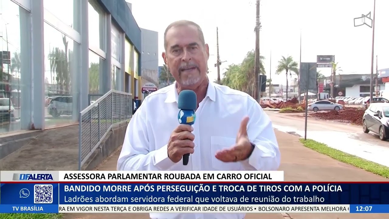 DF ALERTA - Bandido morre após perseguição e troca de tiros com a polícia