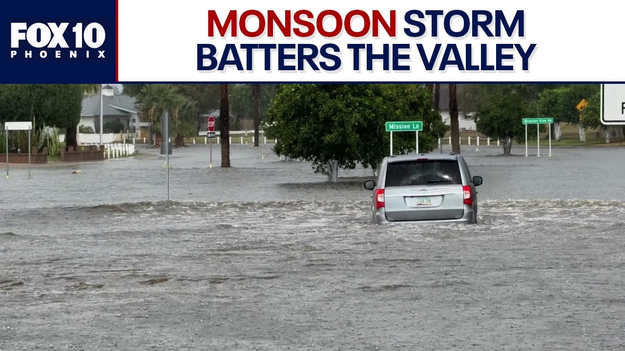 Monsoon: Powerful storm leaves mark on Phoenix, other parts of the Valley | FOX 10 Phoenix