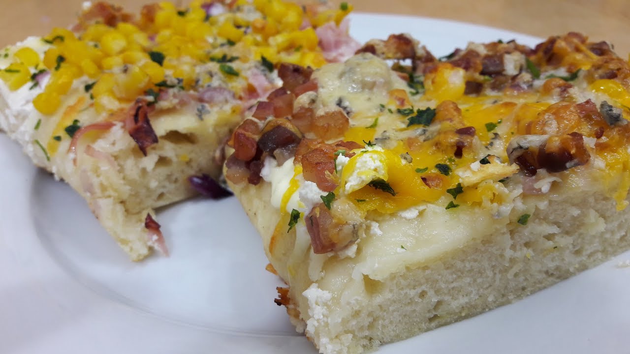 Kenyérlángos egyszerű sétagalopp recept  nektek. A feltétek a csillagos ég! @szokykonyhaja