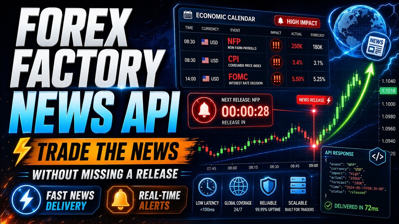 API новостей Forex Factory &mdash; торгуйте на новостях и не пропускайте важные события ✅