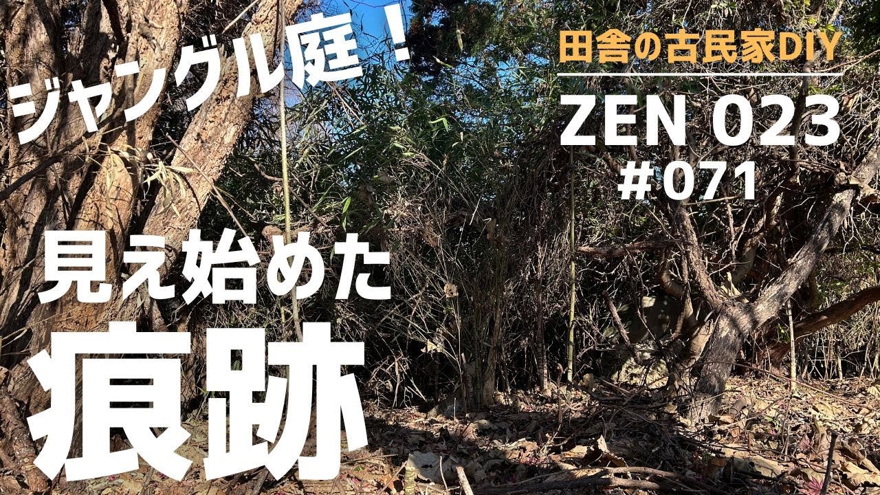 【実家の開拓＆DIY】ジャングル庭を復活させる、地道な作業。