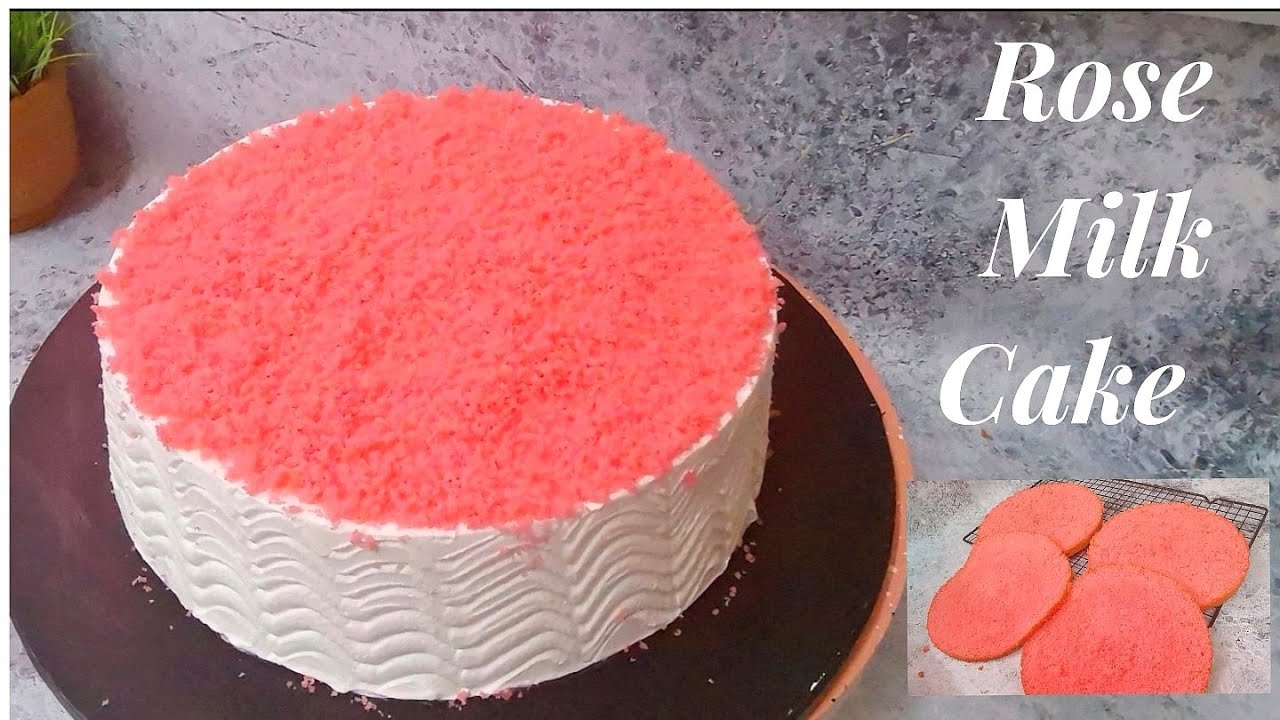 Rose Milk Cake.Milky Rose Cake. Rose Flavor Cake.
