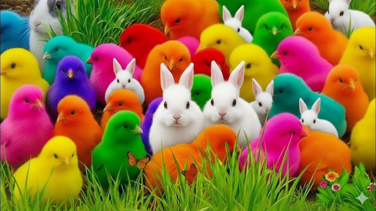 Tangkap Ayam Lucu, ayam warna warni, ayam rainbow, kelinci lucu, bebek lucu, ikan koi, Hewan Lucu