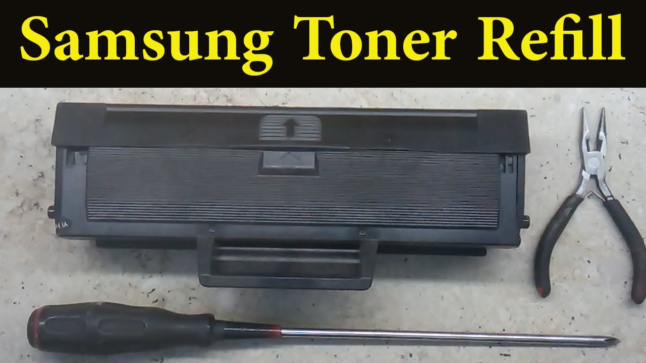 الخطوات الصحيحه لتعبئه حباره طابعه سامسونج - Samsung Toner Refill