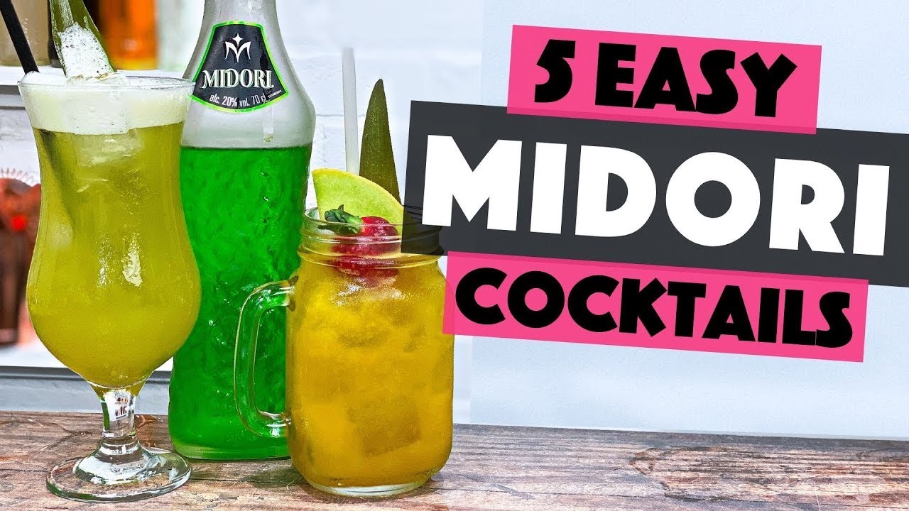 5 easy MIDORI Cocktails you can make at Home Bar | Steve the Barman