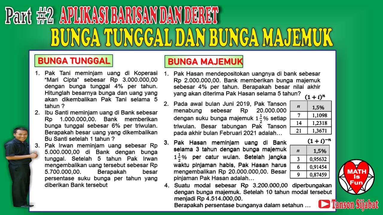 BUNGA TUNGGAL DAN BUNGA MAJEMUK