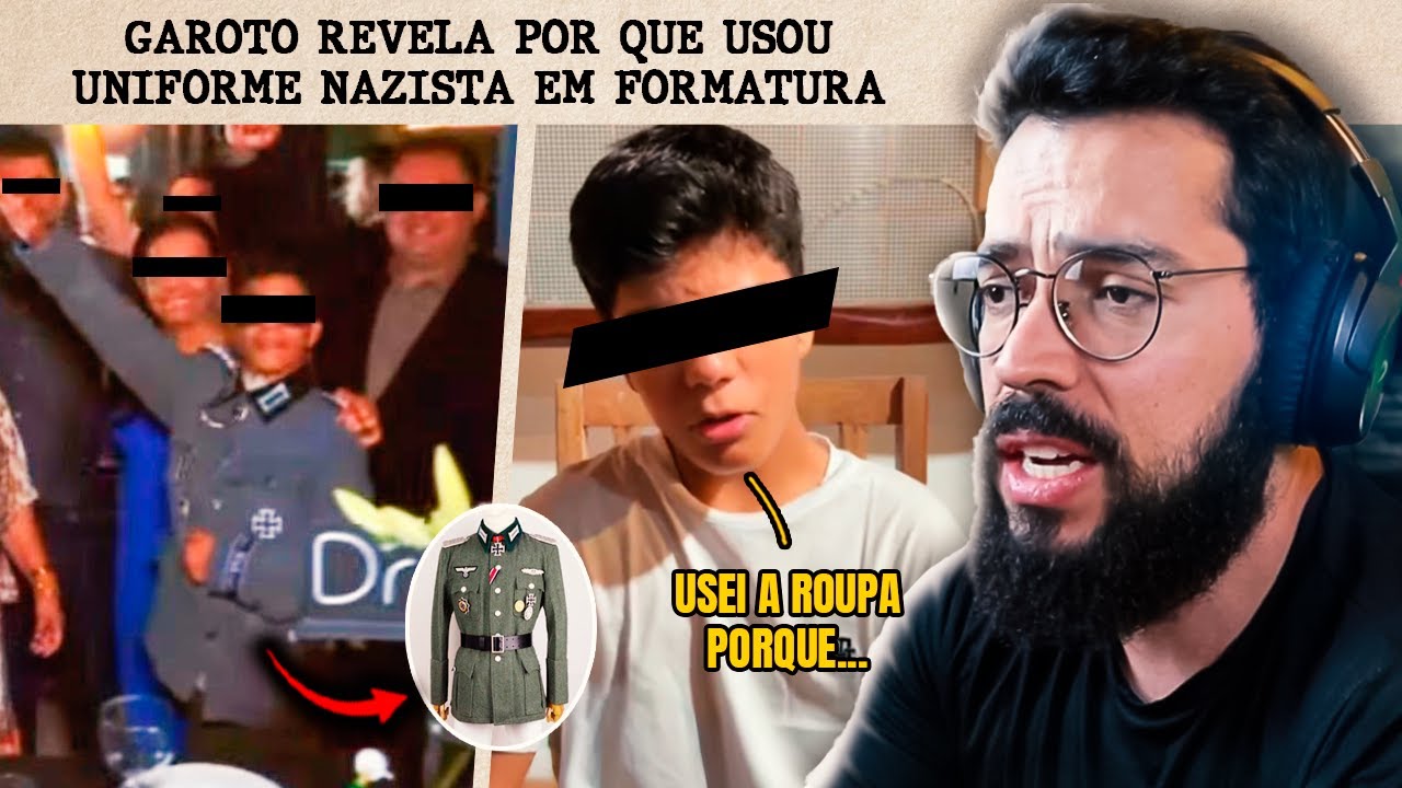 MOLEQUE USOU ROUPA NAZl E A DESCULPA FOI A PIOR POSSÍVEL