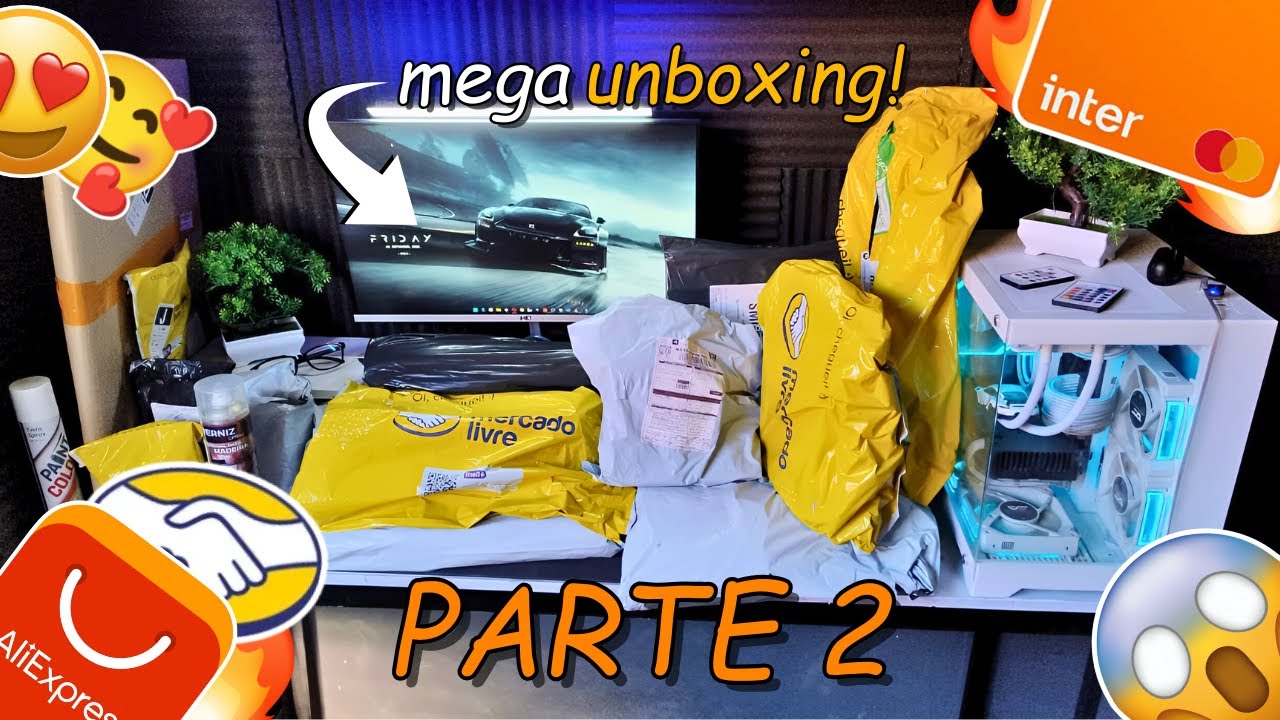 #2 - PRIMEIRO Mega Unboxing COMPRAS para UPGRADES no meu SETUP!