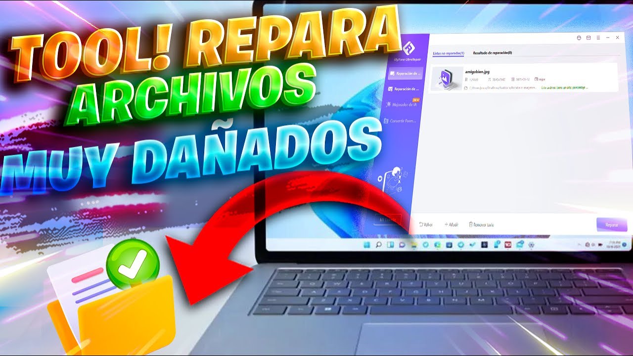 SUPER! Tool para REPARAR Archivos DA&Ntilde;ADOS / MEJORA Fotos y VIDEOS con IA