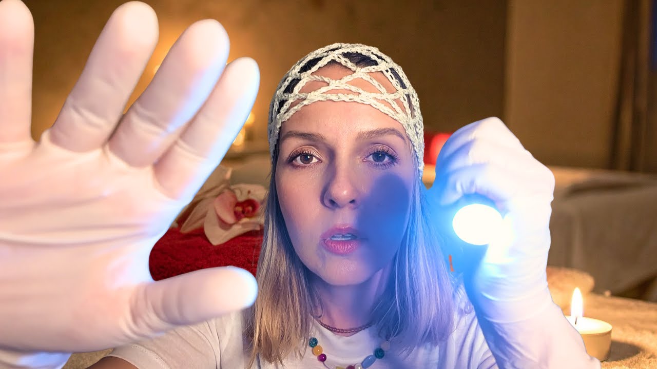 ASMR Spa Facial Massage with Latex Gloves Fast and Aggressive