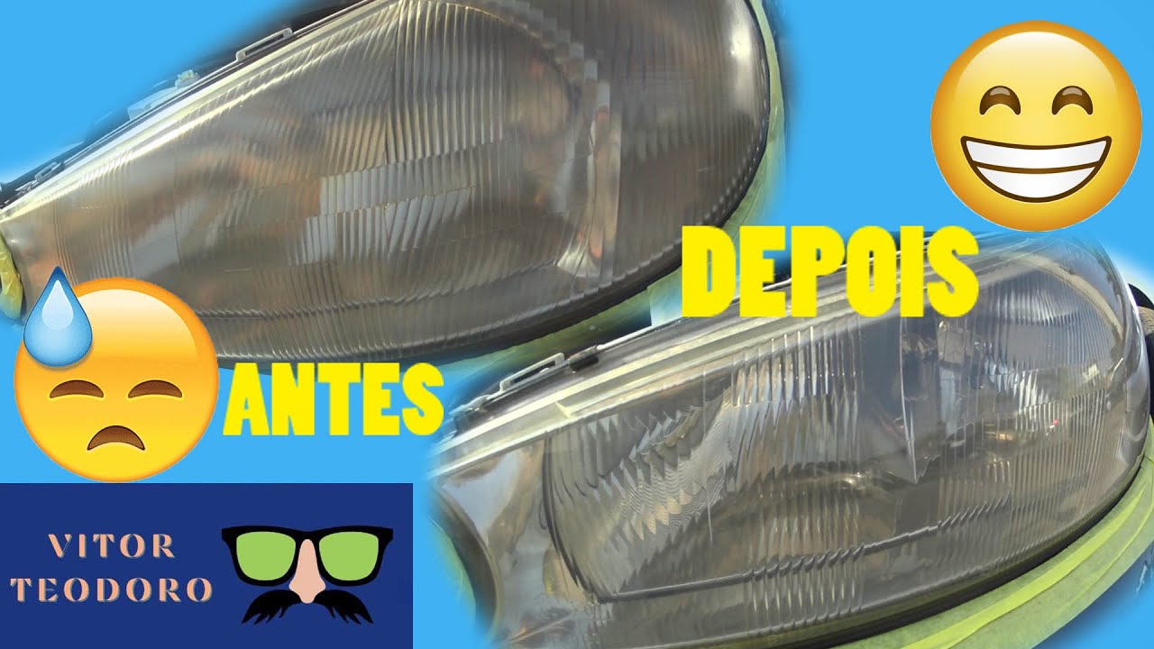 Vitrifiquei os faróis do Mondeo!