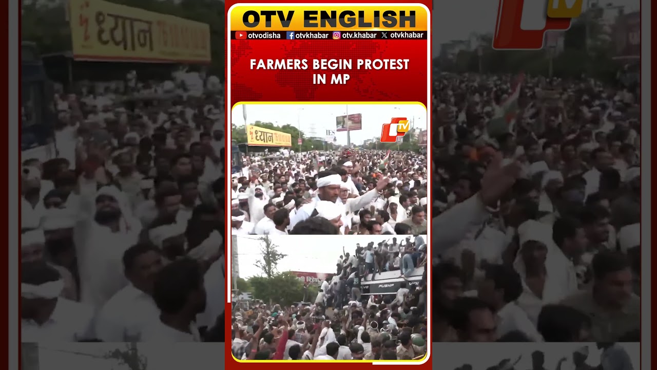 Police Clash With Farmers Over MSP Moong Procurement In Narmadapuram