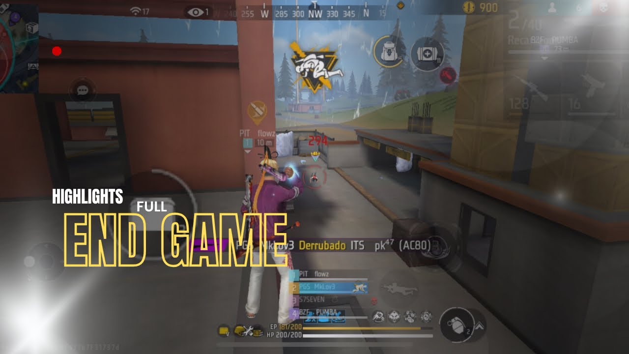 HIGHLIGHTS FREE FIRE END GAME TREINO/CAMP 🔥 IPHONE 12 📲  
