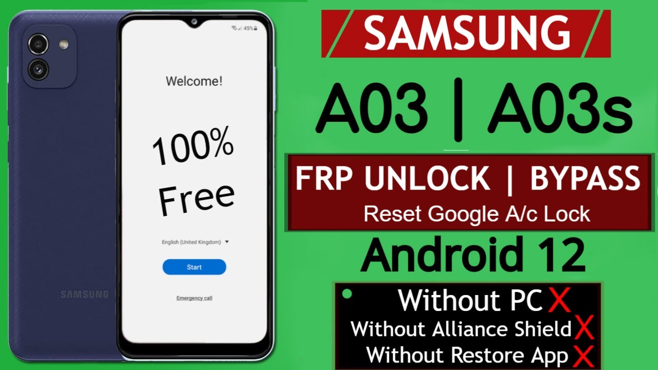 Samsung A03/A03s Frp Bypass Android 12 New Method 2022 Without Pc | Without Restore | Without Knox
