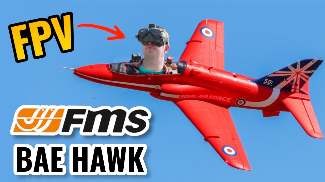 Я установил систему отслеживания положения головы для FPV-камеры FMS BAE Hawk 80mm.