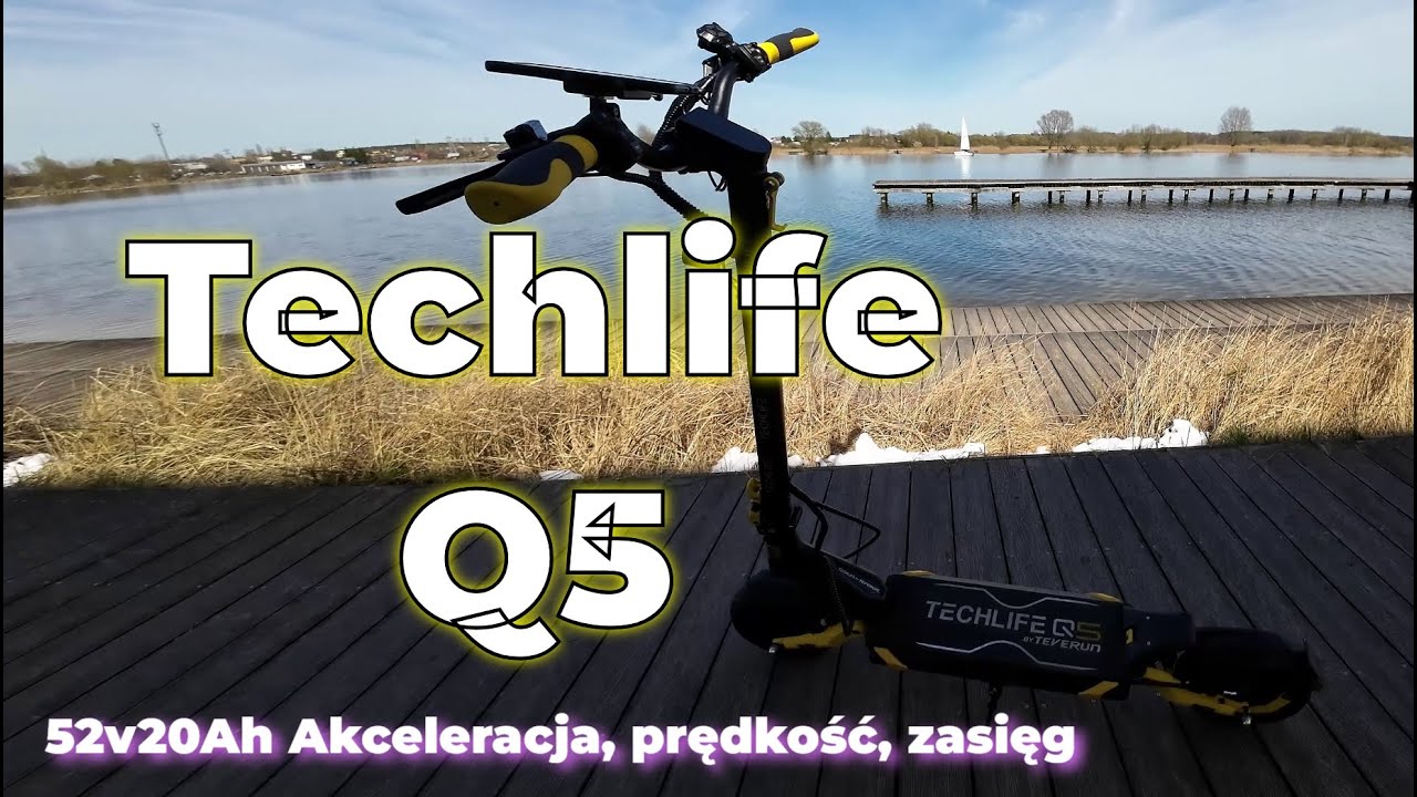 Hulajnoga elektryczna Techlife Q5 by Teverun 2.0 - Mini recenzja - prędkość, akceleracja, zasięg i..