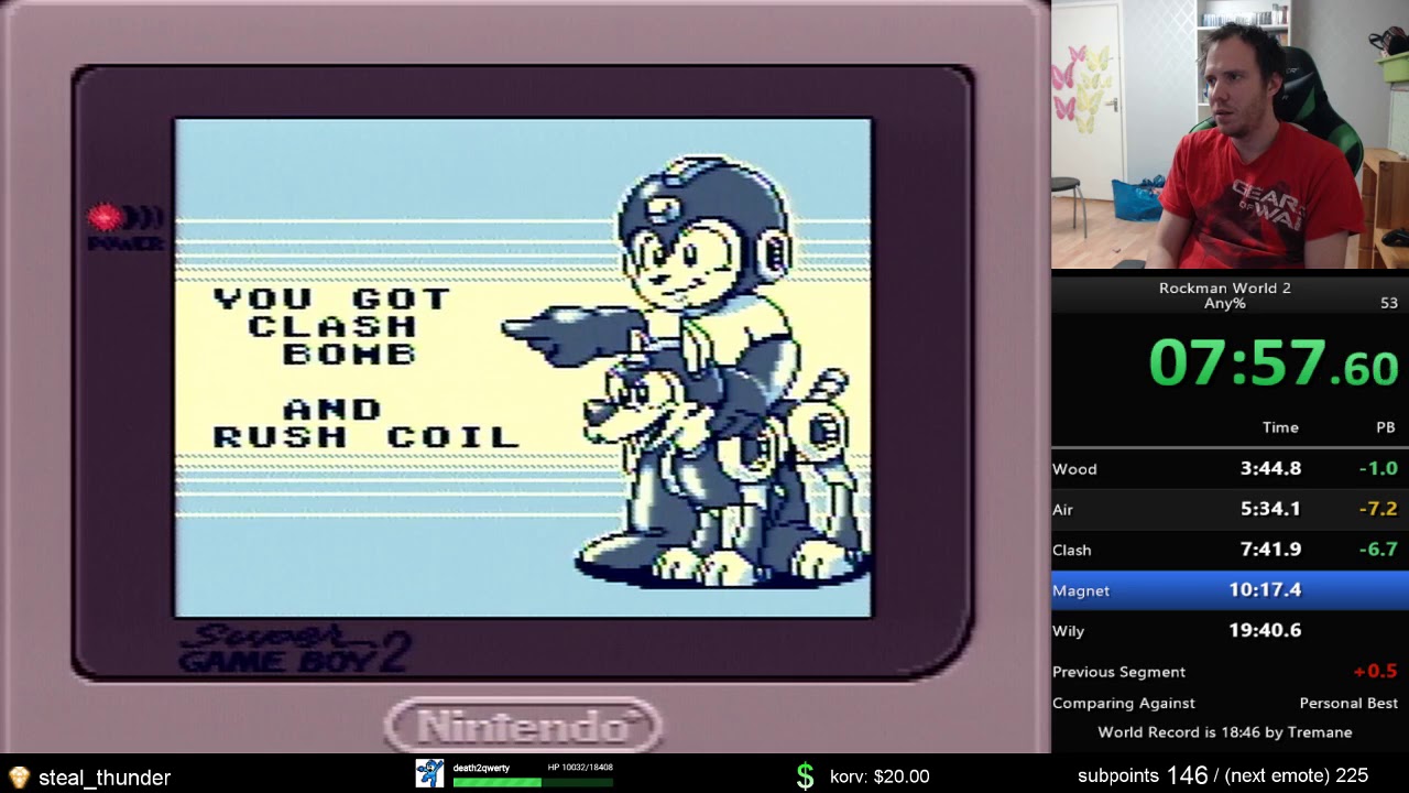 Mega Man 2 (gb) speedrun 19:37