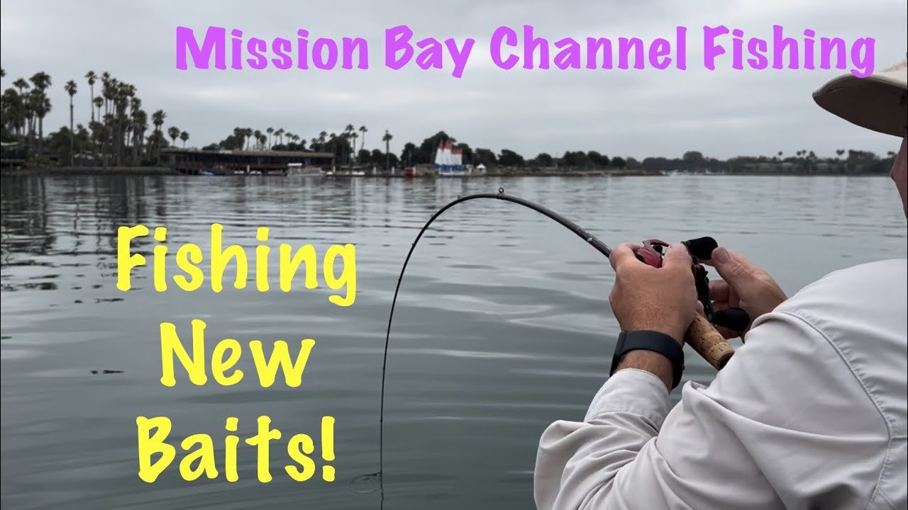 Mission Bay Channel Fishing: Fishing New Baits!
