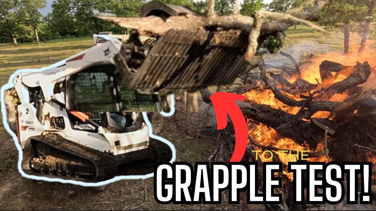 Putting This Grapple To Work! Watch our Bobcat T770 Skid Steer Earn Its Keep On the Farm!