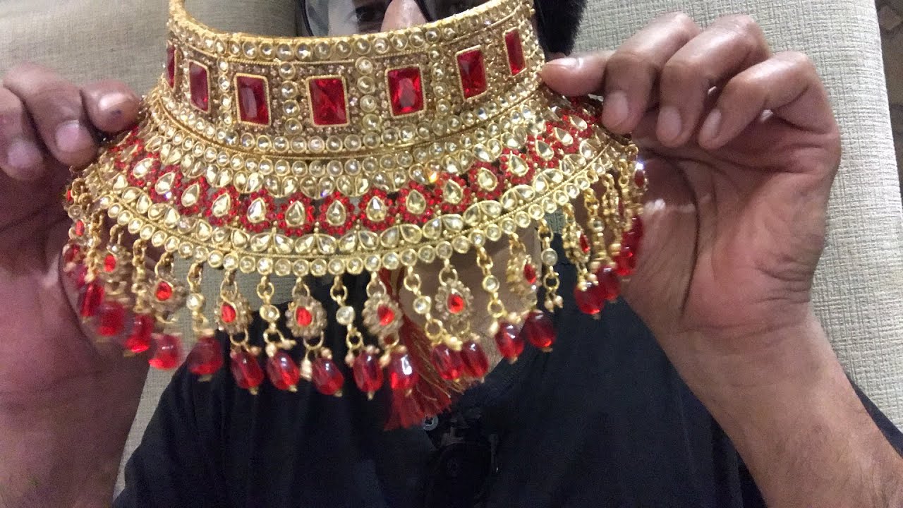 Red golden dulhan set @2060/-, All india home delivery, cash on delivery