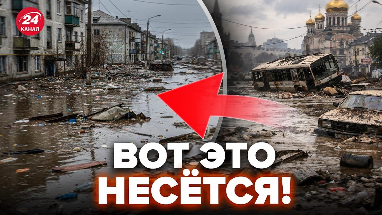 🤯Началось! В РФ ПОТОП, всюду ВОЮТ СИРЕНЫ. Улицы УХОДЯТ ПОД ВОДУ. Огласили ЭВАКУАЦИЮ