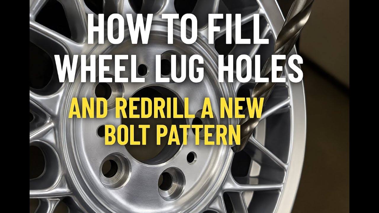 How to Fill Wheel Lug Holes and Redrill a New Bolt Pattern
