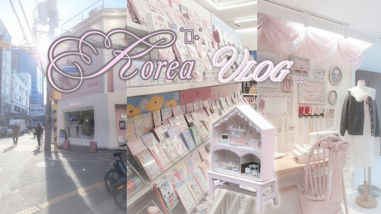KOREA DIARIES ଘ(*. .)⟡ ݁₊ spending christmas eve in Seoul, good food, trinket and sticker shopping