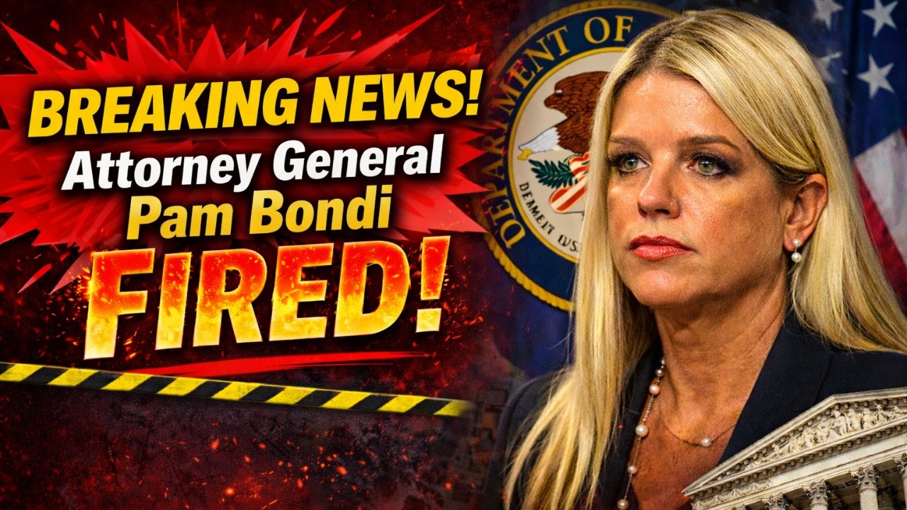 BREAKING NEWS: US Attorney General Pam Bondi FIRED!