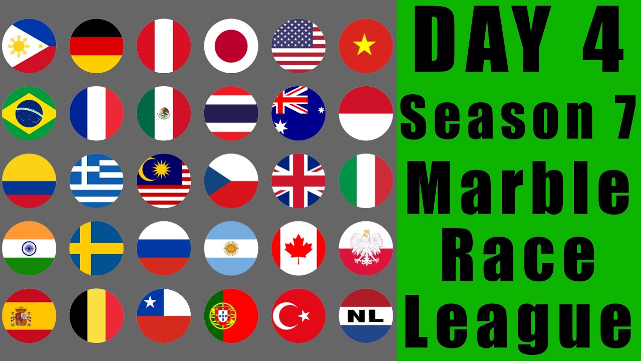 Marble Race League 2020 Season 7 Day 4 Marble Point Race in Algodoo / Marble Race King