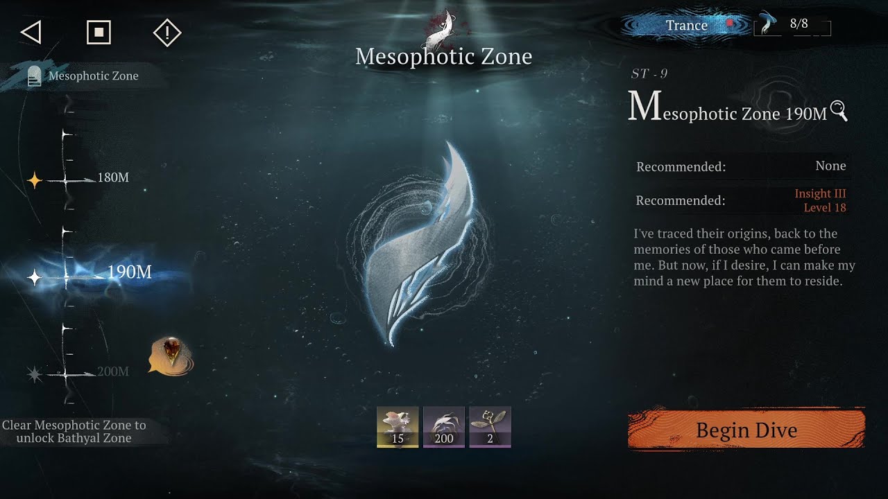 Reverse: 1999 - Depths of Myth - Mesophotic Zone 190m