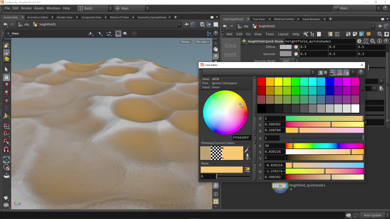Procedural Desert | UE4 | PT2 Make HDA and Open in UE4