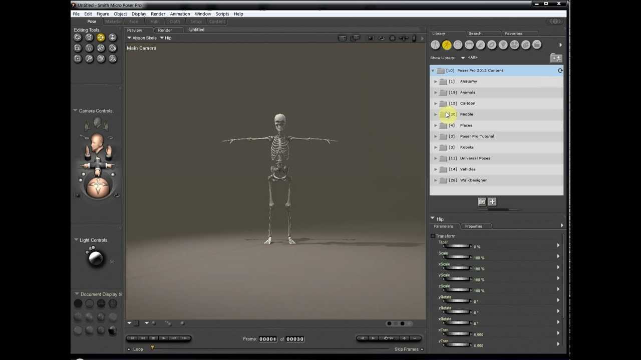 Видео урок Poser Pro