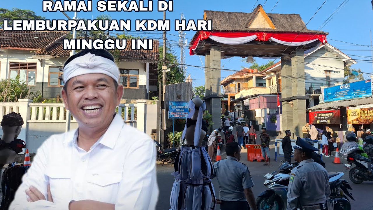 RAMAI SUASANA DI LEMBUR PAKUAN KANG DEDIMULYADI MINGGU INI DARI DEPAN GERBANG SAMPAI KE DALAM 