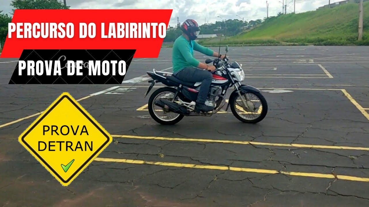 VEJA COMO É O PERCURSO DO LABIRINTO NA PROVA PRÁTICA DE MOTO DO DETRAN-MA  ✅🚧