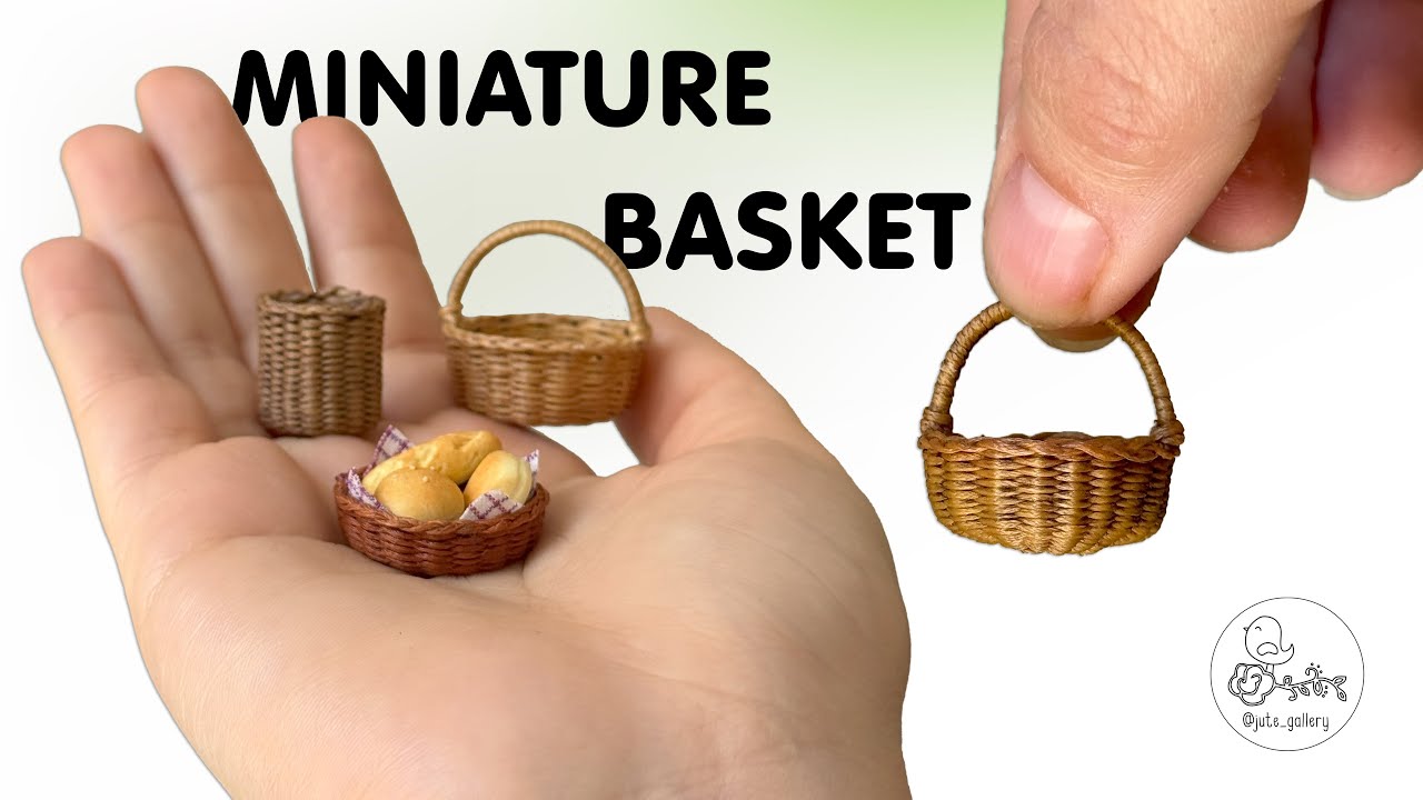 How to Make a Miniature BASKET | Easy DIY Tutorial 🧺