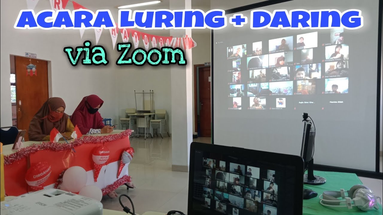 Peralatan Sederhana Live Zoom Meeting untuk Acara Sekolah/ Kantor