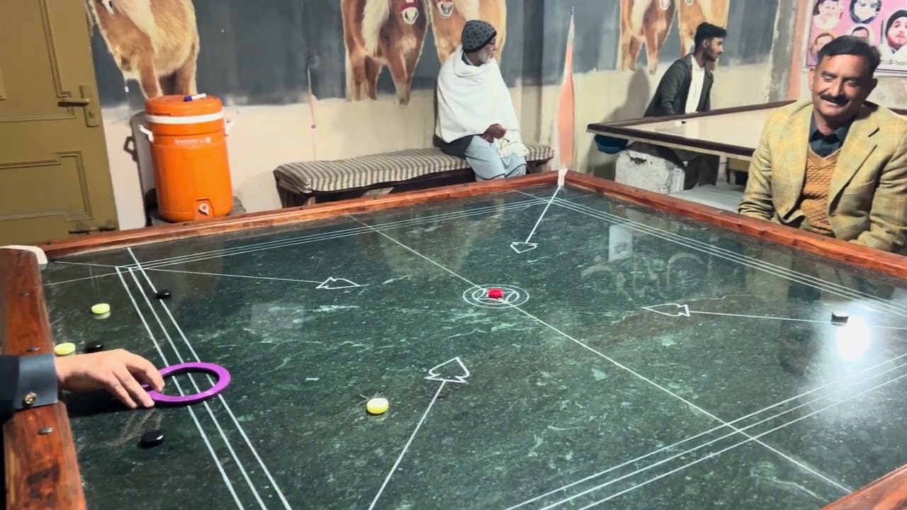 Carrom Hard Challenge Match 2v2 #trending #carrom #viral #video #asia o